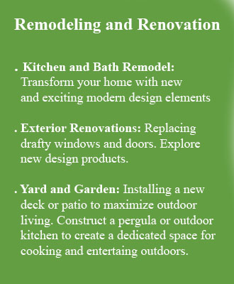 Remodeling and Renovations