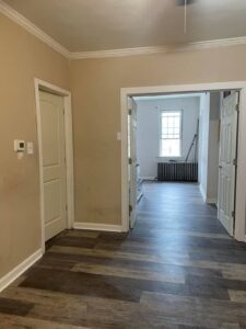 Hardwood flooring installing in a Pittsburgh Pa home